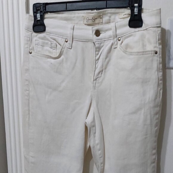 Jessica Simpson White Jeans Arrow Straight Skinny Leg - Picture 3 of 16